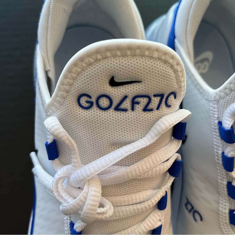 Nike Air Max 270 Golf White Racer Blue Men Sz 10.5 Shoes CK6483-106 NEW! ** - Picture 4 of 7